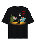 Piddi Hai Tu (Oggy and the Cockroaches) Oversized T-Shirt – 180 GSM Premium Cotton