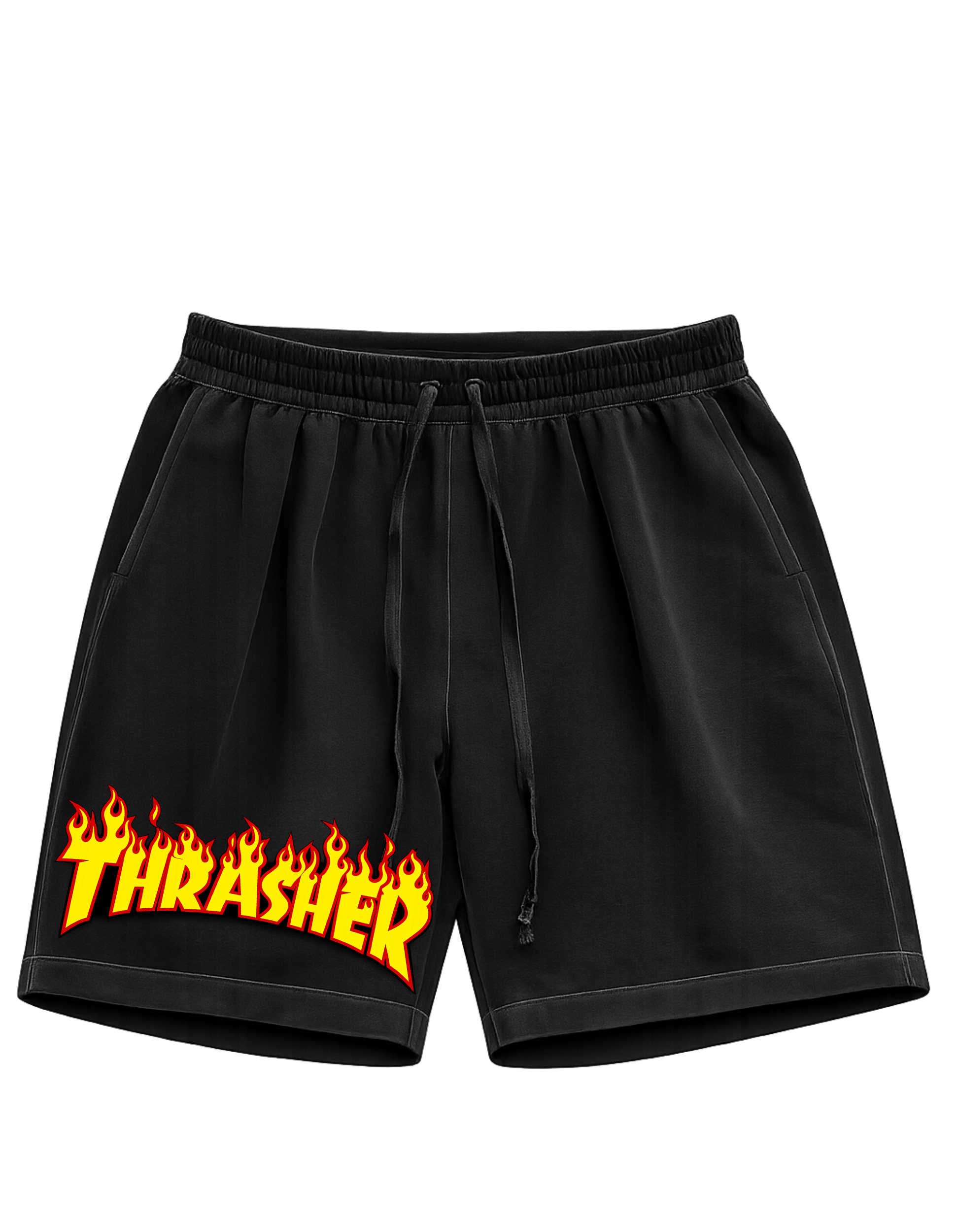 Thrasher Flame Logo Baggy Shorts