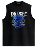 Dr Dope Blue Ski Mask Oversized Sleeveless Tank