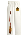 Wizard Broom Harry Potter Joggers White