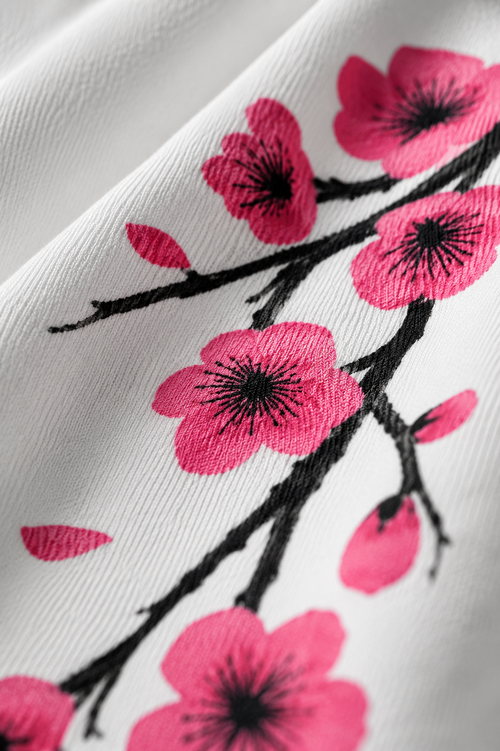 Cherry Blossom Joggers White