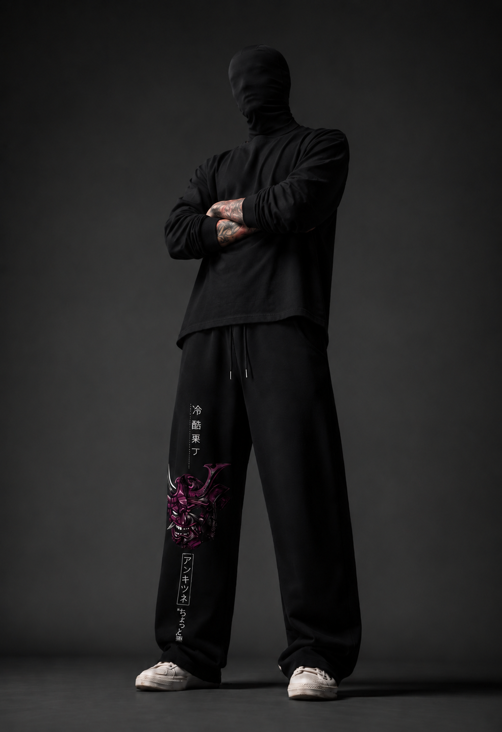 Samurai Mask Japanese Streetwear Joggers