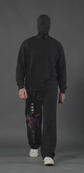 Samurai Mask Japanese Streetwear Joggers